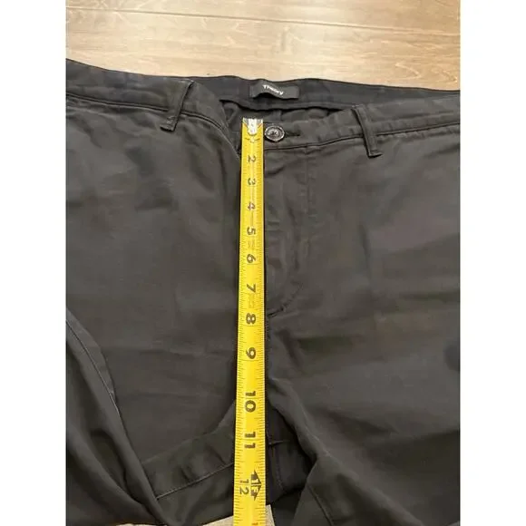 Theory Mens Dark Navy Blue Zaine Witten Stretch Straight Leg Pants Size 36 - Picture 8 of 9